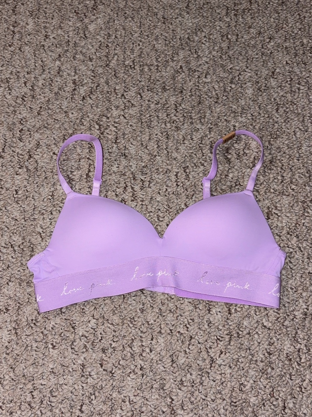 PINK Victoria's Secret Lavender Wireless Lightly Lined Bra